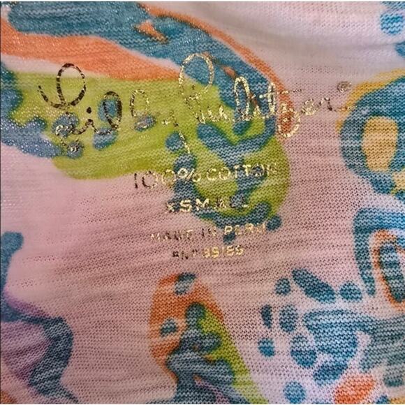 Lilly Pulitzer Arya Lovers Coral Tank Top - Picture 5 of 7